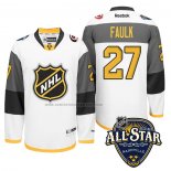 Camiseta Hockey 2016 All Star Carolina Hurricanes Justin Faulk Blanco