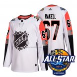 Camiseta Hockey 2018 All Star Anaheim Ducks Rickard Rakell Autentico Blanco