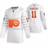 Camiseta Hockey 2020 All Star Philadelphia Flyers Travis Konecny Autentico Blanco