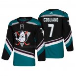 Camiseta Hockey Anaheim Ducks Andrew Cogliano Alterno 25th Aniversario Autentico Negro