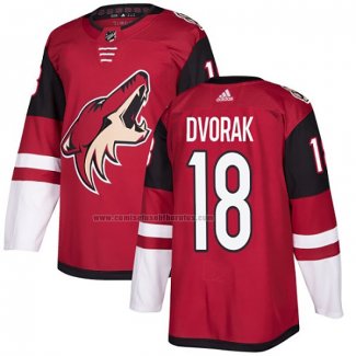 Camiseta Hockey Arizona Coyotes Christian Dvorak Autentico Classic Rojo