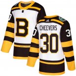 Camiseta Hockey Boston Bruins Gerry Cheevers 2019-20 Autentico Tercera Blanco