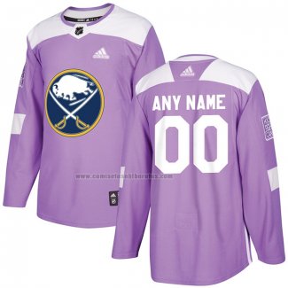 Camiseta Hockey Buffalo Sabres Personalizada Violeta