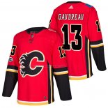 Camiseta Hockey Calgary Flames Johnny Gaudreau Autentico Primera 2018 Rojo