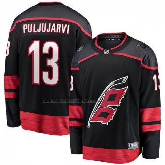 Camiseta Hockey Carolina Hurricanes Jesse Puljujarvi Primera Breakaway Negro