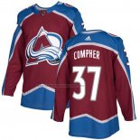 Camiseta Hockey Colorado Avalanche J. T. Compher Primera Autentico Rojo