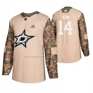 Camiseta Hockey Dallas Stars Jamie Benn Veterans Day Camuflaje