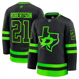 Camiseta Hockey Dallas Stars Jason Robertson Alterno Negro