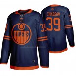 Camiseta Hockey Edmonton Oilers Alex Chiasson Alterno Autentico Azul