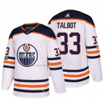 Camiseta Hockey Edmonton Oilers Cam Talbot 2018 Blanco