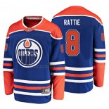 Camiseta Hockey Edmonton Oilers Ty Rattie Alterno Breakaway Azul