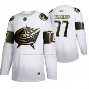 Camiseta Hockey Golden Edition Columbus Blue Jackets Josh Anderson Autentico Blanco