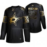 Camiseta Hockey Golden Edition Dallas Stars Adam Mascherin Autentico Negro