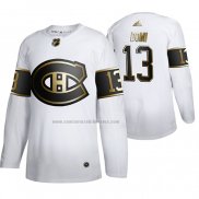 Camiseta Hockey Golden Edition Montreal Canadiens Max Domi Autentico Blanco