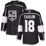 Camiseta Hockey Los Angeles Kings Dave Taylor Primera Autentico Negro