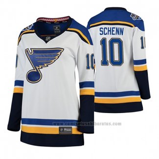 Camiseta Hockey Mujer 2020 All Star St. Louis Blues Brayden Schenn Segunda Breakaway Blanco