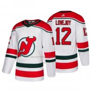 Camiseta Hockey New Jersey Devils Ben Lovejoy Alterno Autentico Blanco