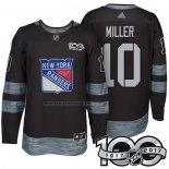 Camiseta Hockey New York Rangers J.t. Miller 1917-2017 100th Aniversario Negro