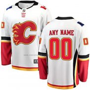 Camiseta Hockey Nino Calgary Flames Personalizada 2018 Blanco