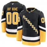 Camiseta Hockey Pittsburgh Penguins Alterno Personalizada Negro