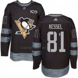 Camiseta Hockey Pittsburgh Penguins Phil Kessel 1917-2017 100th Aniversario Negro