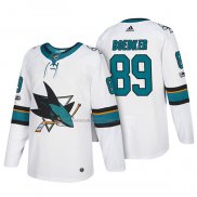 Camiseta Hockey San Jose Sharks Mikkel Boedker 2018 Blanco