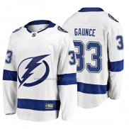 Camiseta Hockey Tampa Bay Lightning Cameron Gaunce 2019 Segunda Breakaway Blanco