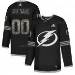 Camiseta Hockey Tampa Bay Lightning Personalizada Black Shadow Negro