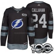 Camiseta Hockey Tampa Bay Lightning Ryan Callahan 1917-2017 100th Aniversario Negro