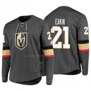 Camiseta Hockey Vegas Golden Knights Cody Eakin Platinum Gris