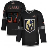 Camiseta Hockey Vegas Golden Knights David Perron 2020 USA Flag Negro