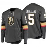 Camiseta Hockey Vegas Golden Knights Deryk Engelland Platinum Gris