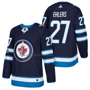 Camiseta Hockey Winnipeg Jets Nikolaj Ehlers Autentico Primera 2018 Azul