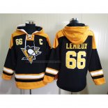 Sudaderas con Capucha Pittsburgh Penguins Mario Lemieux Negro