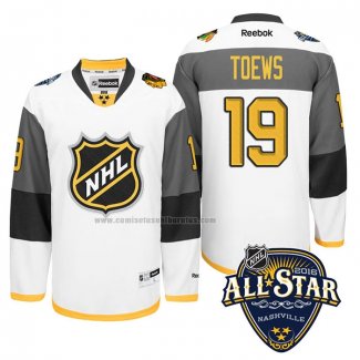 Camiseta Hockey 2016 All Star Chicago Blackhawks Jonathan Toews Blanco