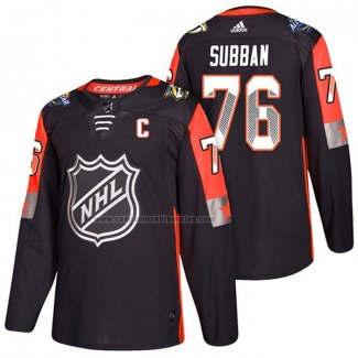 Camiseta Hockey 2018 All Star Nashville Predators Pk Subban Negro