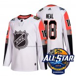 Camiseta Hockey 2018 All Star Vegas Golden Knights James Autentico Blanco