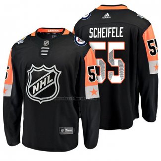 Camiseta Hockey 2018 All Star Winnipeg Jets Mark Scheifele Negro