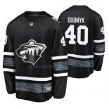 Camiseta Hockey 2019 All Star Minnesota Wild Devan Dubnyk Negro