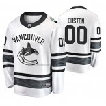 Camiseta Hockey 2019 All Star Vancouver Canucks Personalizada Blanco