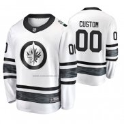 Camiseta Hockey 2019 All Star Winnipeg Jets Personalizada Blanco