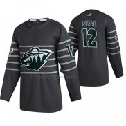 Camiseta Hockey 2020 All Star Minnesota Wild Eric Staal Autentico Gris