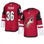 Camiseta Hockey Arizona Coyotes Christian Fischer Autentico Primera Maroon