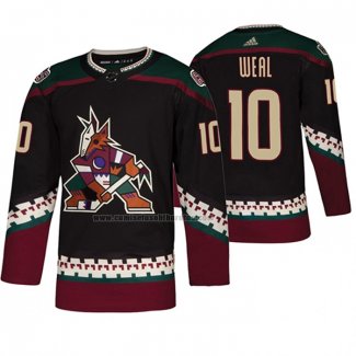 Camiseta Hockey Arizona Coyotes Jordan Weal Alterno Negro