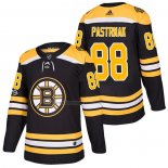 Camiseta Hockey Boston Bruins David Pastrnak Primera Autentico 2018 Negro