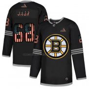 Camiseta Hockey Boston Bruins Jaromir Jagr 2020 USA Flag Negro