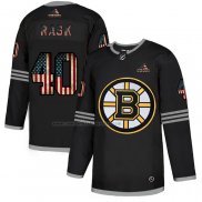 Camiseta Hockey Boston Bruins Tuukka Rask 2020 USA Flag Negro