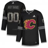 Camiseta Hockey Calgary Flames Personalizada Black Shadow Negro