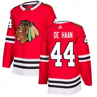 Camiseta Hockey Chicago Blackhawks Calvin De Haan Primera Autentico Rojo