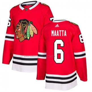 Camiseta Hockey Chicago Blackhawks Olli Maatta Primera Autentico Rojo